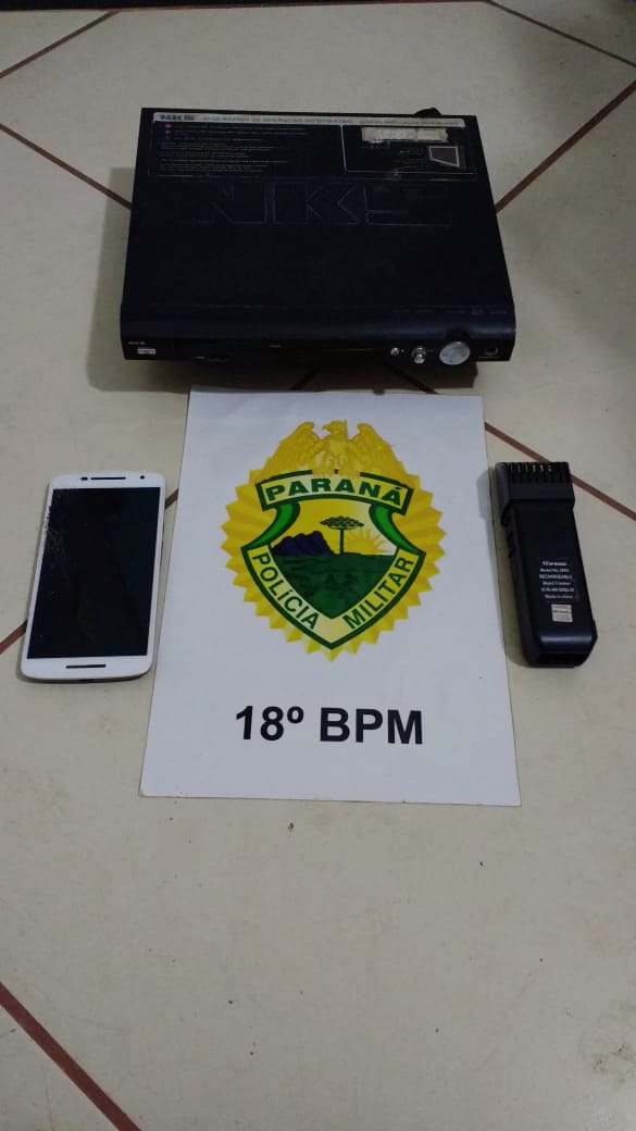 Policia Militar recupera em Bandeirantes objetos oriundos de furtos